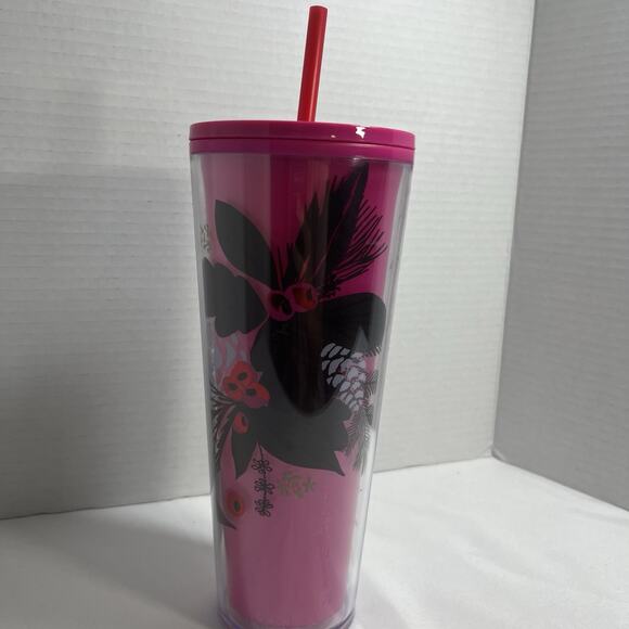 Pink Pinecone Starbucks 2021 Winter Holiday Color Change Venti Cold Cup - Picture 2 of 6